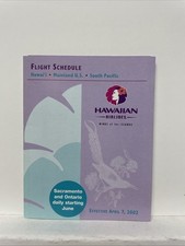 Hawaiian Airlines Flight Schedule Timetable (April 7, 2002)