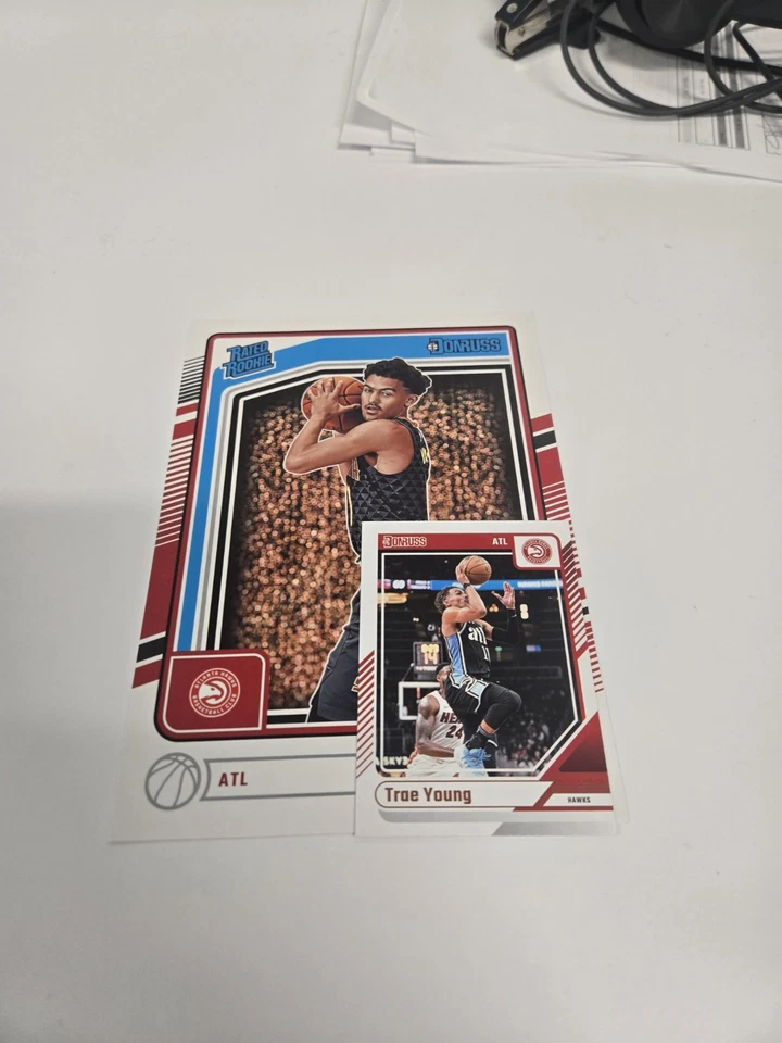 Insertos de tarjeta de novato Donruss NBA de gran tamaño 24-25 Foto 2 de 4