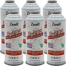 ZeroR - R290-8 oz Cans, 6 Pack - for Systems Designed for R290 - Made in USA