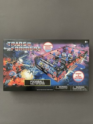 New Hasbro Transformers Wooden Foosball Table Top Edition Forever Clever RARE