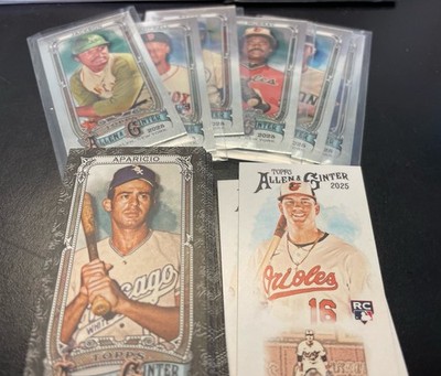 2025 Topps Allen & Ginter MINI's Black Border, Chrome Mini + N222 # 1-350 Pick