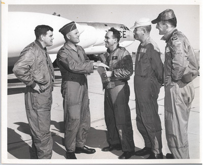 Vintage ORIGINAL 8''X10'' Boeing Promotional Photo B52 Flight Crew Humorous
