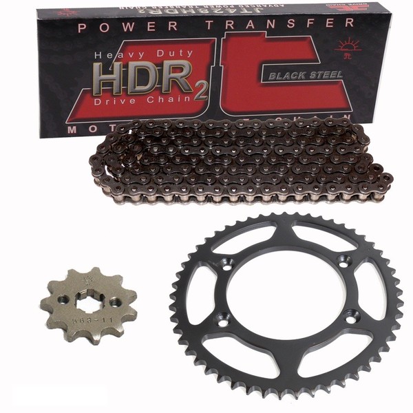 Kettensatz Kawasaki Klx 125 A 03-06 Kette Jt 428 Hdr 122 Offen 14/51-image