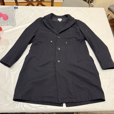 Engineered Garments Chester Coat 20oz Melton Size 2 Navy Removable Hood  