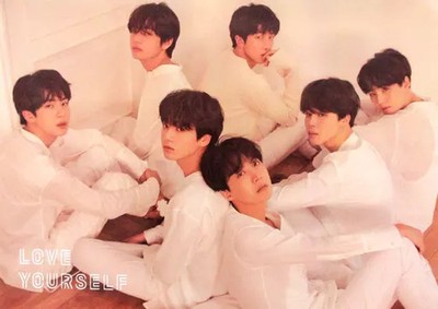 IRIVER BTS Love Yourself Tear A2 Poster Male Photo 2018 Used