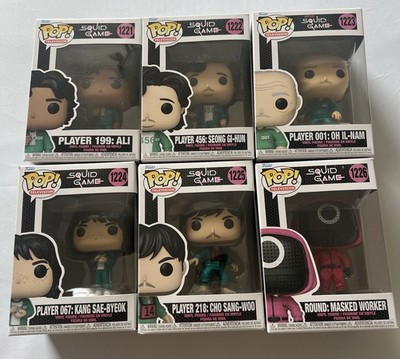 Squid Game Funko Pop Television 1221 1222 1223 1224 1225 1226 Neu OVP 6er Set