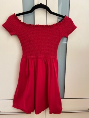 girl Hollister cotton red dress sz XS birthday beach party evening fall summer