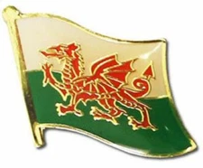 Wales Welsh Country Flag Bike Motorcycle Hat Cap lapel Pin