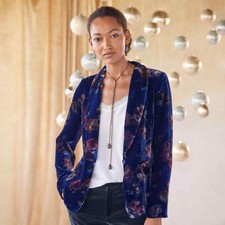 Sundance Rose Garden Blazer Velvet Floral