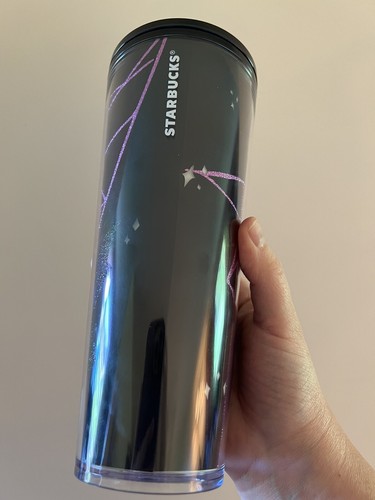 Starbucks Tumbler Halloween 2021 Glow in the Dark Black Cat Purple Spider Web - Bild 8 von 12