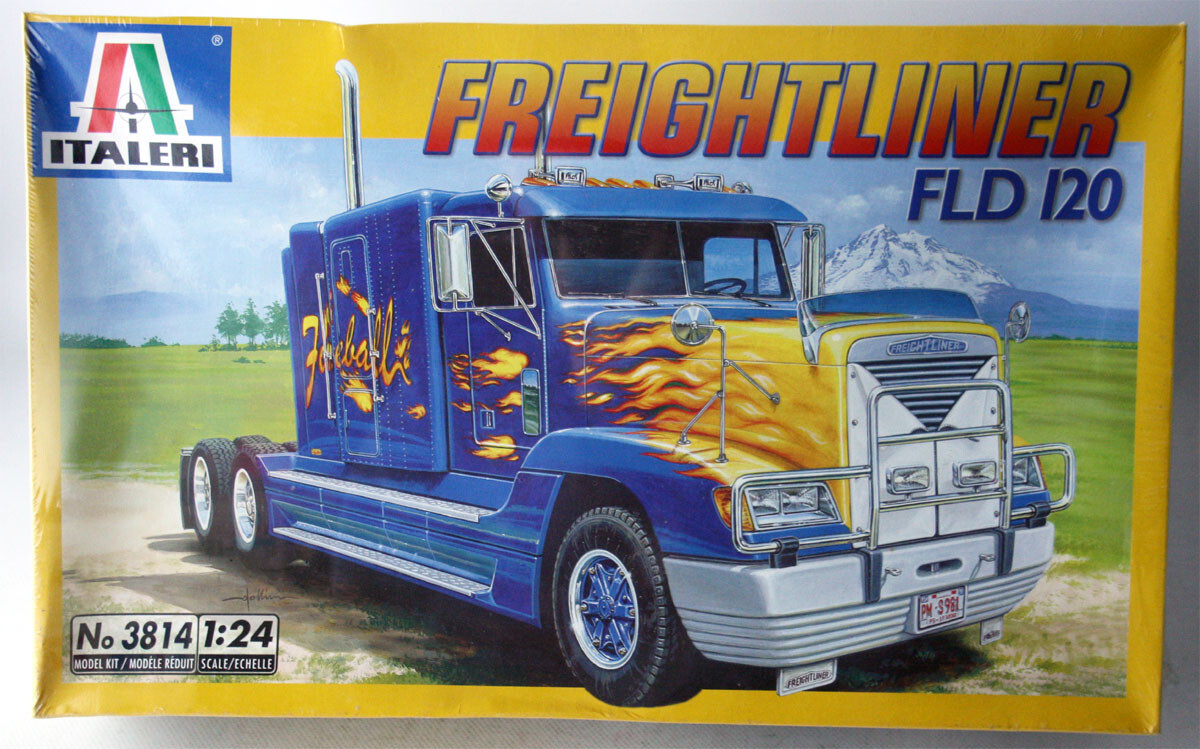RARE FREIGHTLINER FLD 120 BIG RIG TRUCK MODEL KIT 1:24 ITALERI
