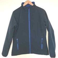 Softshell Jacket By Result Core - Fleece Lined Navy Medium Size Uk 12