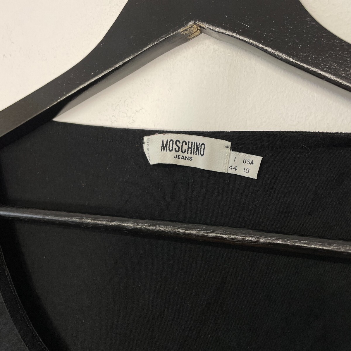 Vintage Y2K Moschino Sheer Mesh Sleeve Top T Shirt Blouse Size 44