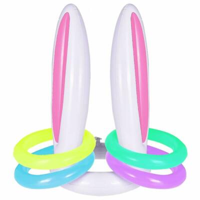 Aufblasbares Osterhase Ohr Spiel - Familie Kinder Reifen Ring Wurf Hut Party