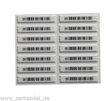 AM Klebeetiketten barcode 58kHz Sicherungsetiketten Warensicherung Klebeetikett