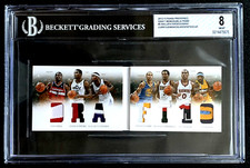SP /25 BGS 8 DRAFT 2012 STEPHEN CURRY WALL FAVORS COUSIN JENNINGS BOOKLET PATCH