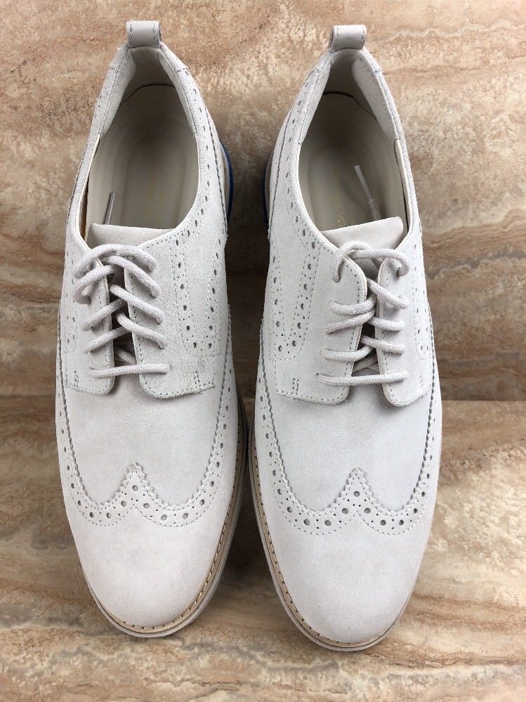 Cole Haan Grand Evolution Wingtip Dress Shoes Pumice Stone  display picture 3