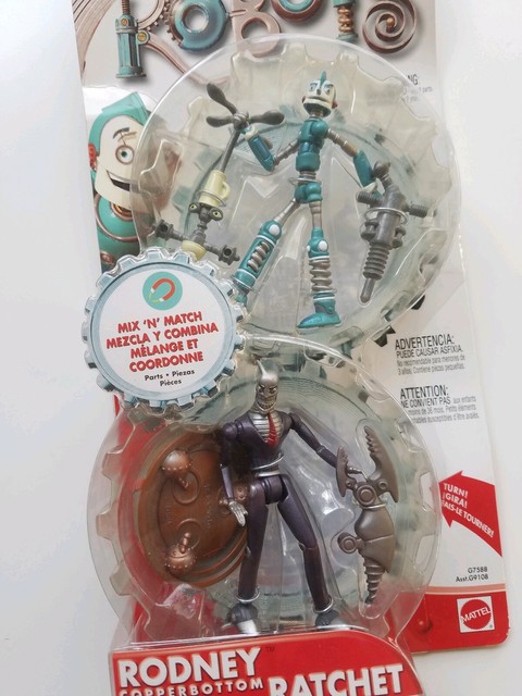 Robots The Movie Rodney Copperbottom & Ratchet (Mattel) 2004 Mix N' Match Figure | eBay