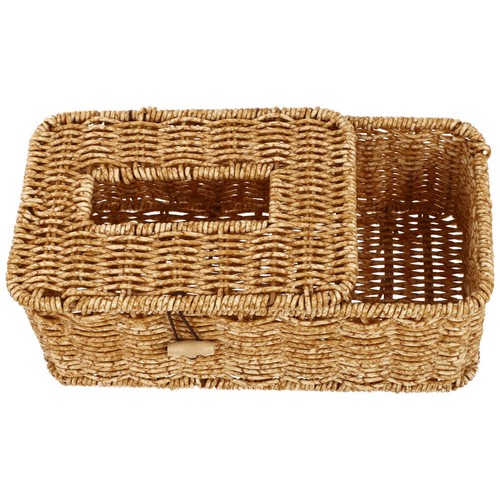 Scatola Di Immagazzinaggio Del Tessuto Rattan Napkin Holder Scatola Di Carta - Foto 7 di 20