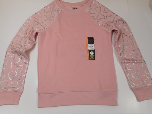 Sweatshirt Mädchen Kleidung Vlies rosa mit Herzen sportlich funktioniert 6-6X, 14-16, 14-16P - Bild 3 von 7