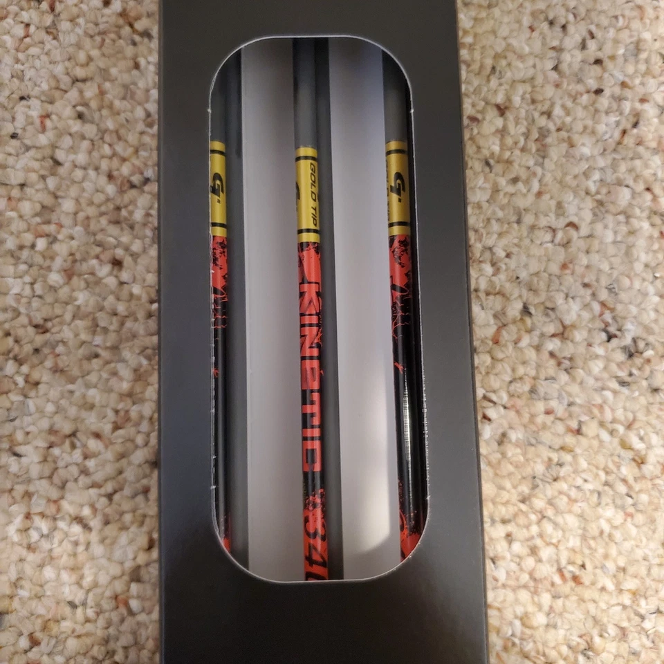 Gold Tip Kinetic 340 spine 1/2 Dozen Carbon arrows Bow hunting - Image 3 of 4