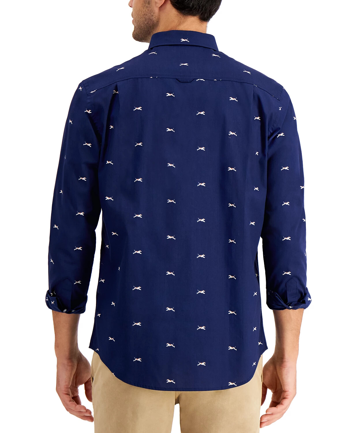 mens shirt with dog print