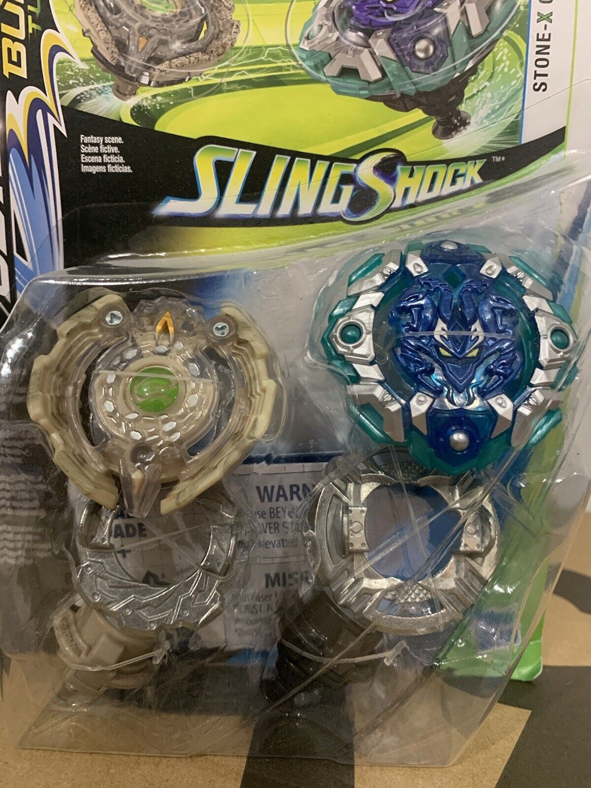 Beyblade Burst Turbo Slingshock Dual Pack Engaard E4 & Stone-X Quetziko Q4  ( 11D