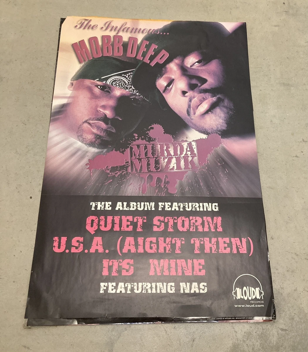 RARE 1999 VINTAGE MOBB DEEP MURDA MUZIK ALBUM ORIGINAL LOUD REC POSTER 24 x 36