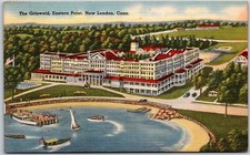 New London Connecticut CT, 1948 The Griswold Building, Easter Point, Postcard