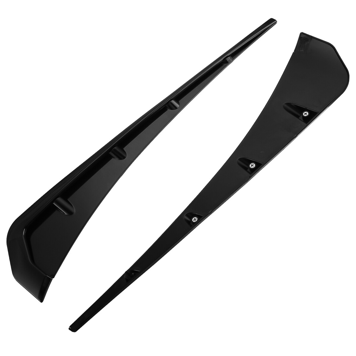2pcs Glossy Black Car Side Fender Vent Air Wing Cover Trim Exterior
