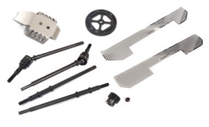 Supporto Ammortizzatore Posteriore In Alluminio GPM Nero Per Element Enduro Sendero Trail Truck 1:10