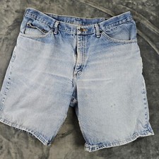 Vintage Lee Dungaree Jean Shorts Size 40 - 100 Cotton