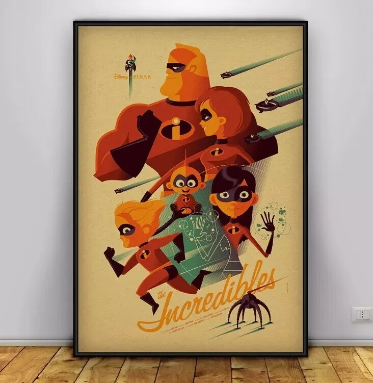 The Incredibles Poster, Wall Art, Wall Prints, Home Decor