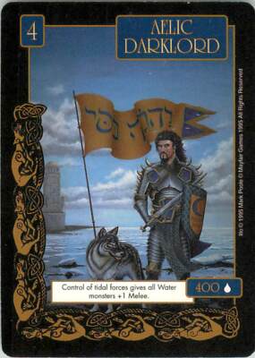 1995 Fantasy Adventures Card Game Card AELIC DARKLORD