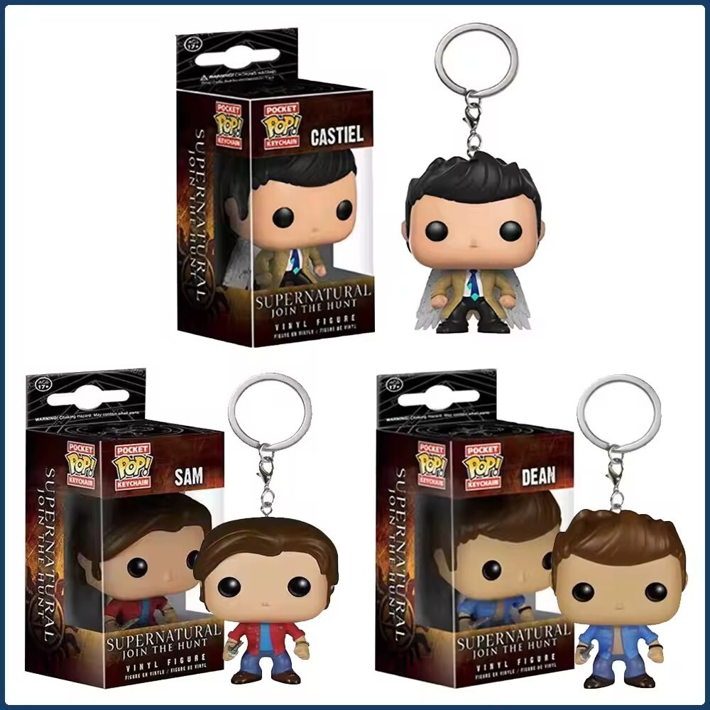 Funko Pop! Keychain Supernatural: Dean, Sam, Castiel With Wings | eBay