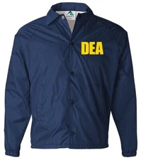 DEA jacket, coach jacket, windbreaker, costumes.