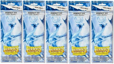 10 Packs of MINT Arcane Tin Dragon Shiel Perfect Fit Sealable Sleeves Clear