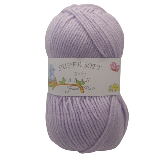 James C Brett Supersoft Baby Aran Knitting Yarn 100g Ball Shade Ba9 for