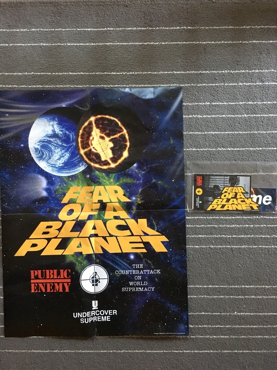 Supreme Public Enemy ステッカー ラージ ブラック 2006 Supreme Undercover Public Enemy Box Logo Sticker SS18 NOS