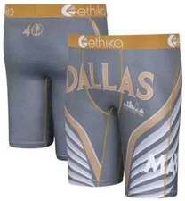 Ethika the Staple Basketball DALLAS Mavericks Grey Boxer Briefs Mn's 3XL NIP