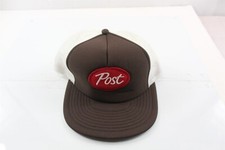 Truckers Hat with Embroidered Post Logo Mesh Snapback Vintage Collectible