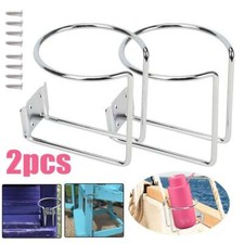 2 Pack Stainless Steel Boat Ring Cup Drink Holder For Marine Yacht Car Truck Rv 2 Pack Stainless Steel Boat Ring Cup Drink Holder For Marine Yacht Car Truck Rv