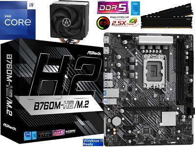 PC Aufrüstkit Bundle Intel Core i9-13900KF bis 64GB DDR5 mit ASRock B760M-H2/M.2