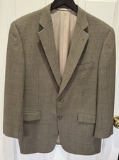 Vtg Burberrys London Kensington Mens 42 R Houndstooth Wool Coat Blazer Jacket US