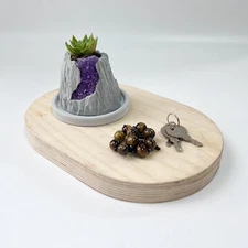 Volcanic Flow Rock Planter - Crescent volcano