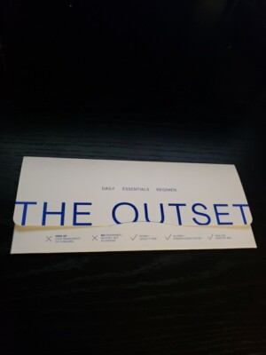 The Outset Daily Essentials Regimen Sample Set ~ Cleanser, Serum, Moisturizer