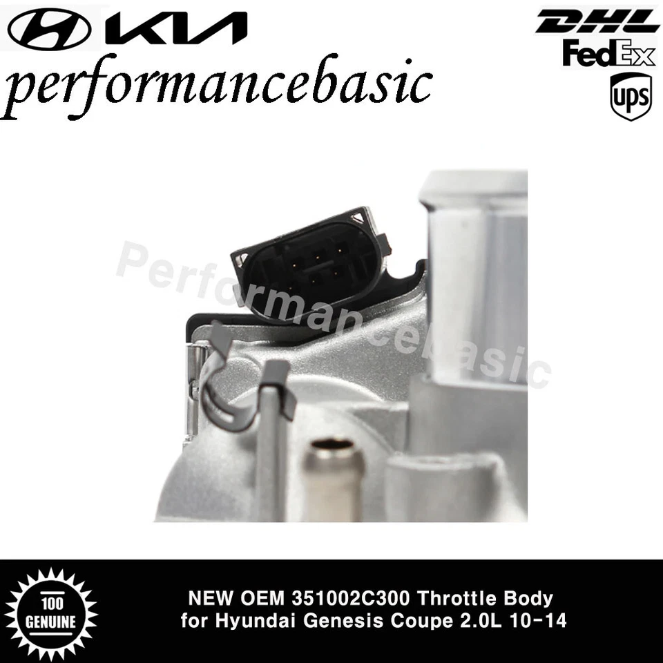 NEW Throttle Body OEM 351002C300 for Hyundai Genesis Coupe 2.0L 10-14 - Image 3 of 4