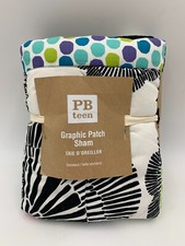 Pottery Barn Teen Graphic Patch Sham Multi Standard H412