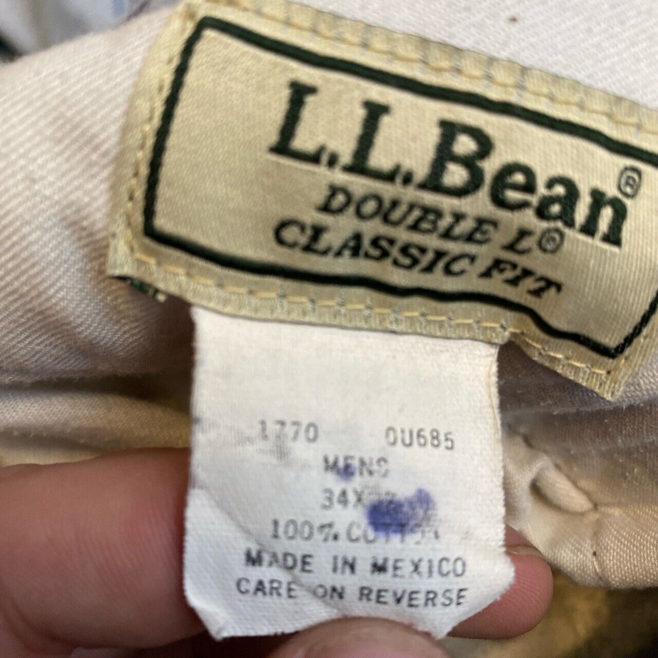 Vintage Distressed L.L. Bean Double L Classic Fit… - image 3