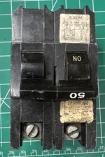 NA250 Stab-Lok American FPE 50 Amp 2 Pole NA Circuit Breaker Federal Pacific
